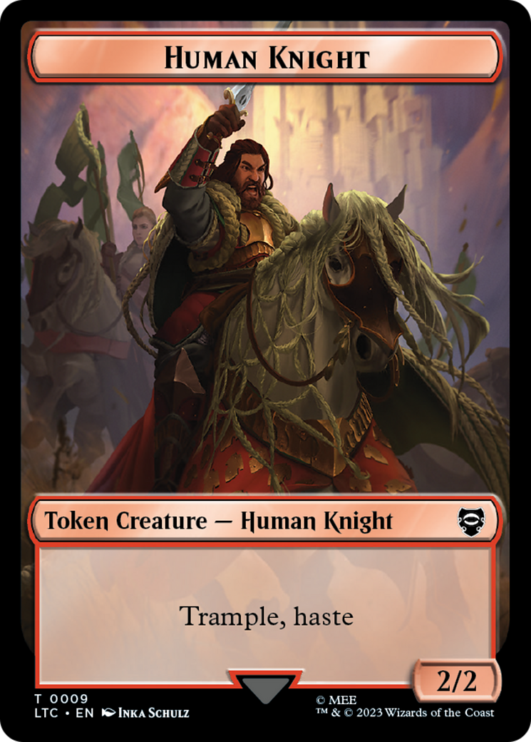 Human Knight (TLTC-009) [Tales of Middle-earth Commander Tokens]