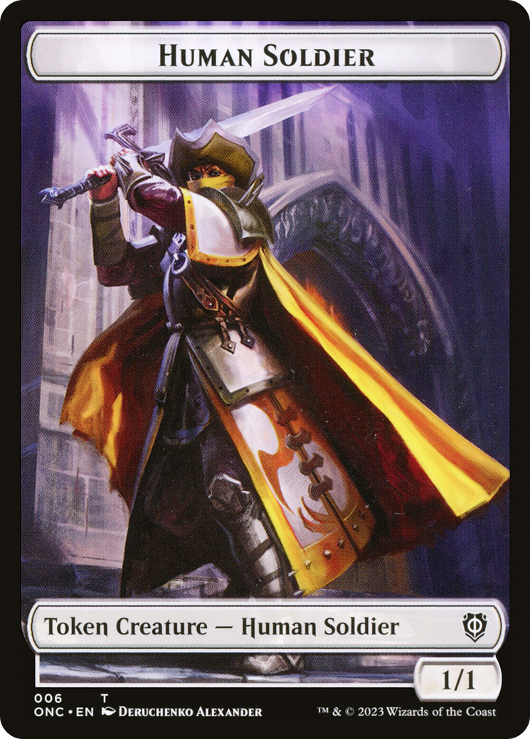 Human Soldier (TONC-006) [Phyrexia: All Will Be One Commander Tokens]
