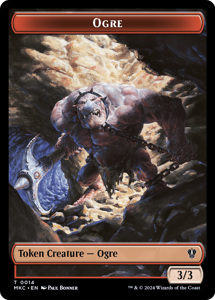 Ogre (TMKC-014) [Murders at Karlov Manor Commander Tokens] Foil