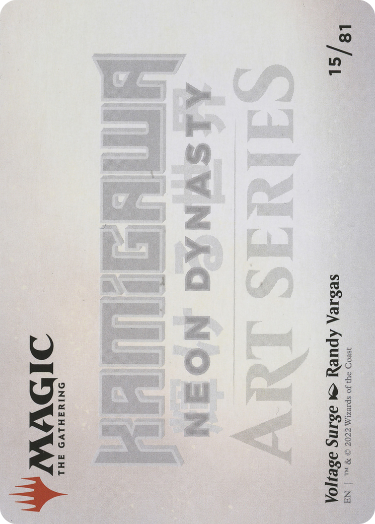 Voltage Surge // Voltage Surge (ANEO-015) (Borderless) [Neon Dynasty Art Series] Foil