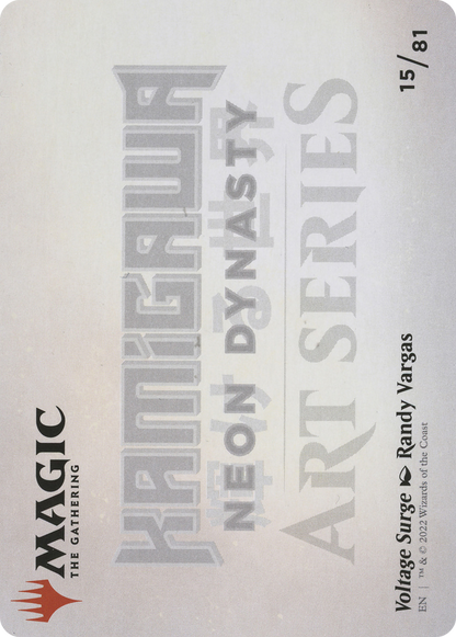 Voltage Surge // Voltage Surge (ANEO-015) (Borderless) [Neon Dynasty Art Series] Foil