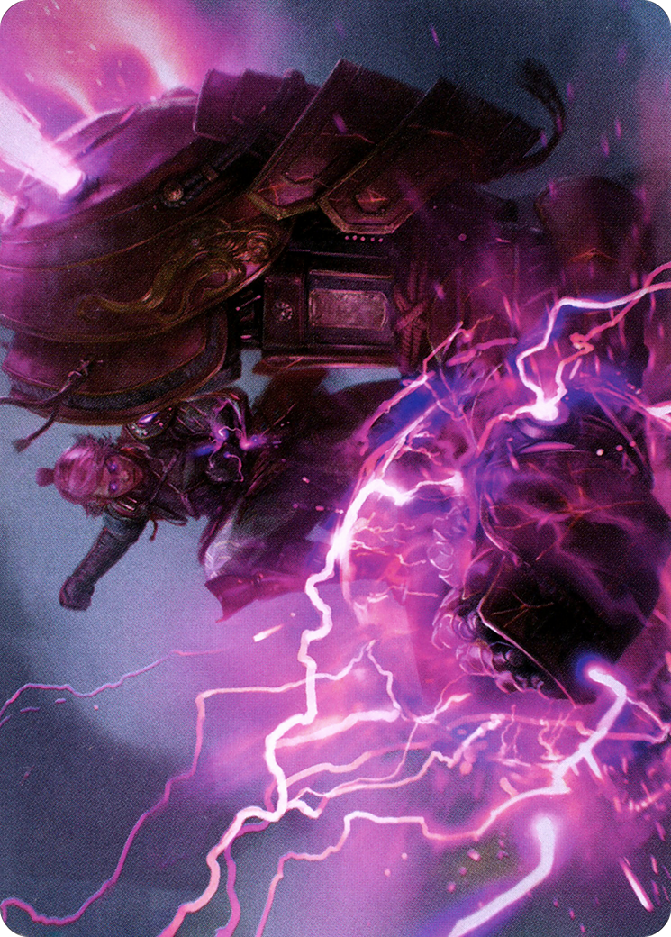Voltage Surge // Voltage Surge (ANEO-015) (Borderless) [Neon Dynasty Art Series] Foil