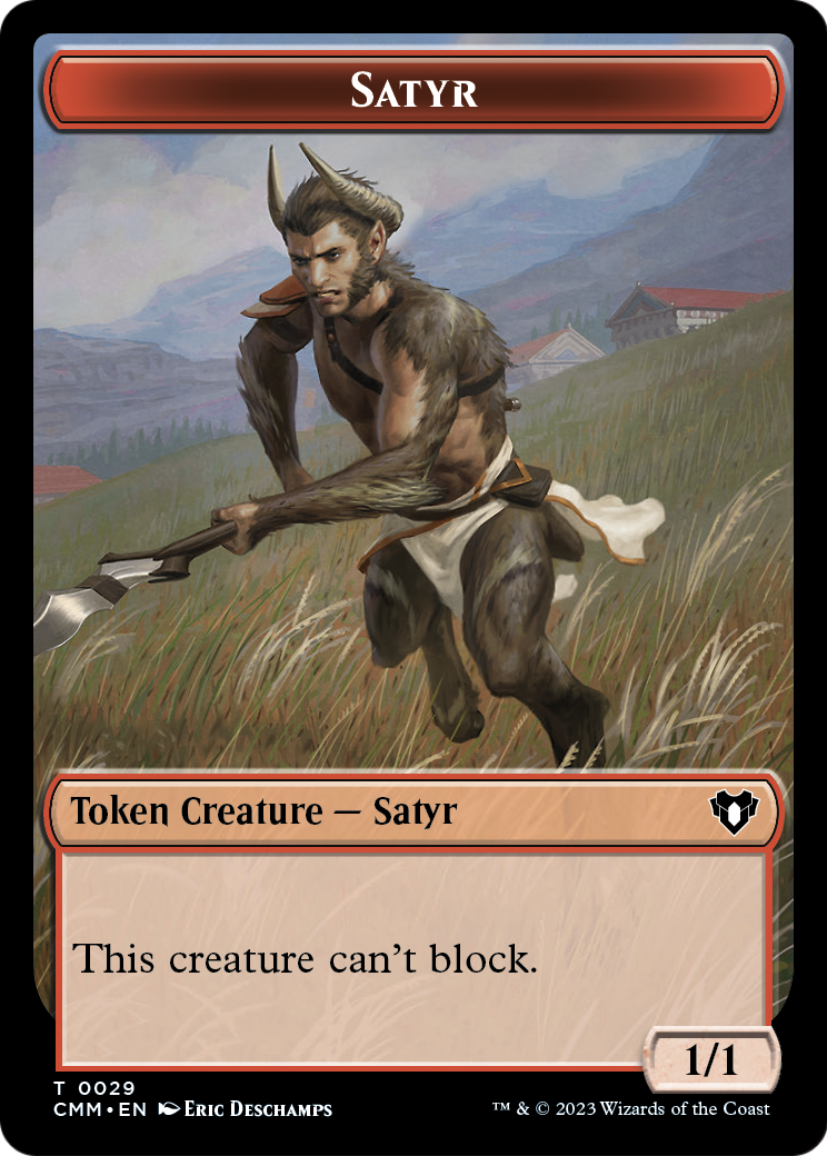 Satyr (TCMM-029) [Commander Masters Tokens]