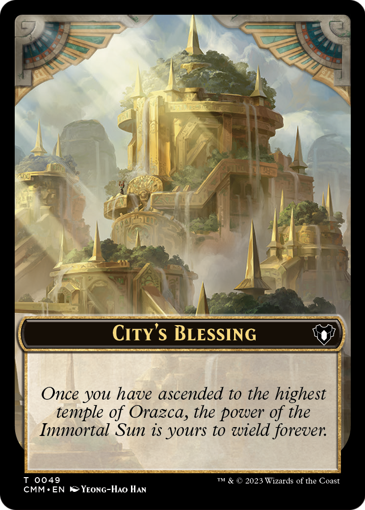 City's Blessing (TCMM-049) [Commander Masters Tokens]