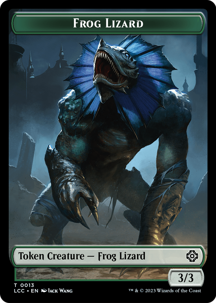 Frog Lizard (TLCC-013) [The Lost Caverns of Ixalan Commander Tokens] Foil