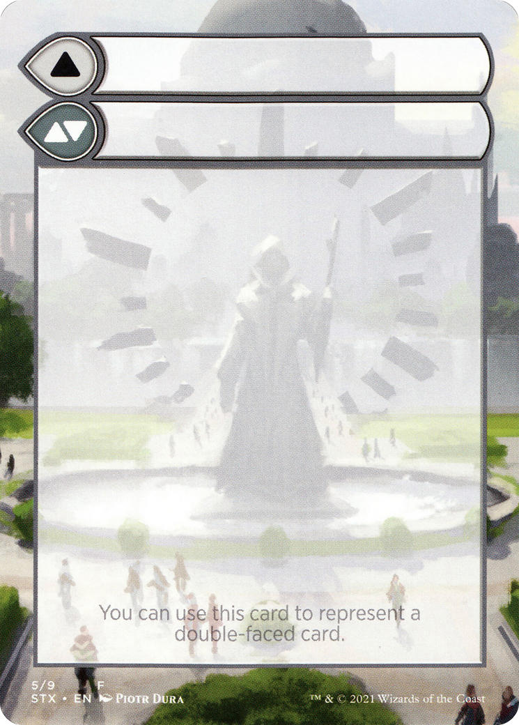 Double-Faced Substitute Card (SSTX-005) (Borderless) [Strixhaven: School of Mages Substitute Cards]