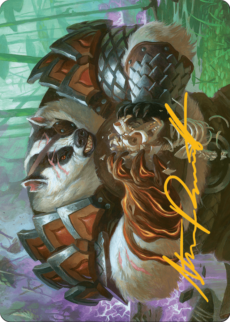 Hugs, Grisly Guardian // Hugs, Grisly Guardian (ABLB-027) (Borderless) [Bloomburrow Art Series] Foil
