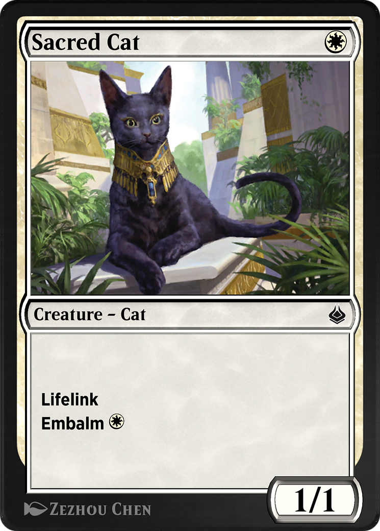 Sacred Cat (AKR-034) [Amonkhet Remastered]