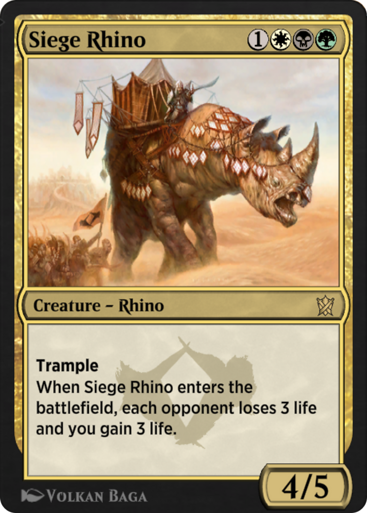 Siege Rhino (EA1-016) [Explorer Anthology 1]