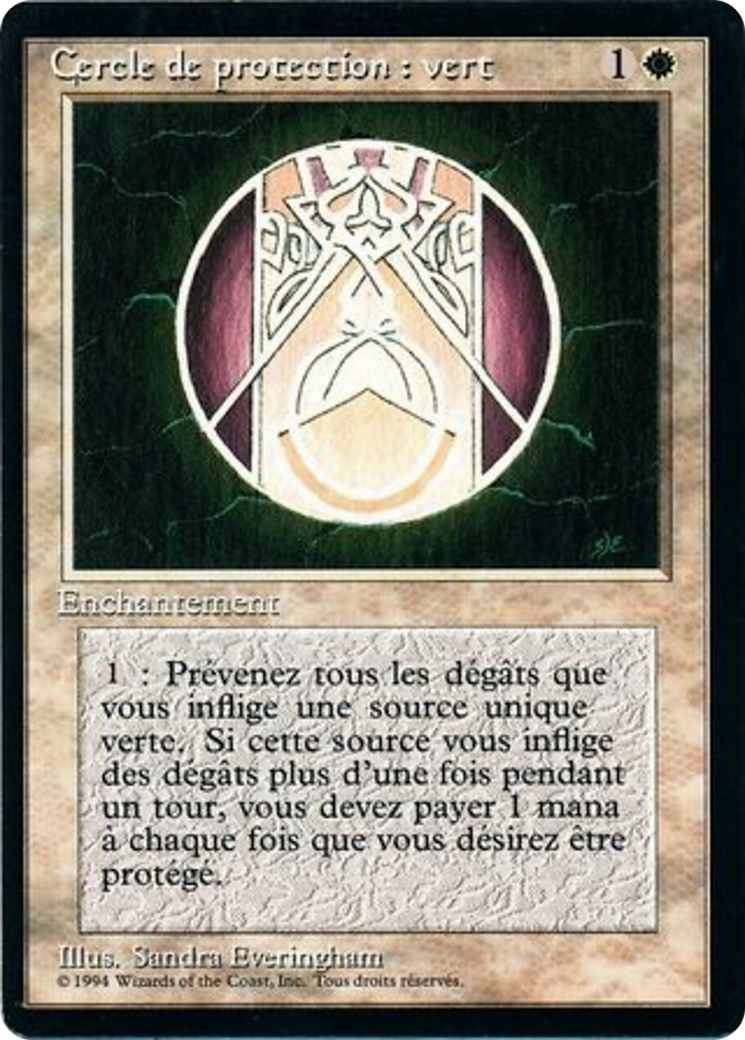 Circle of Protection: Green [Foreign Black Border]