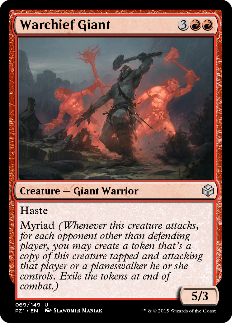 Warchief Giant (PZ1-069) [Legendary Cube Prize Pack] Foil