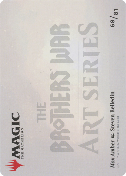Mox Amber // Mox Amber (ABRO-068) (Borderless) [The Brothers' War Art Series]