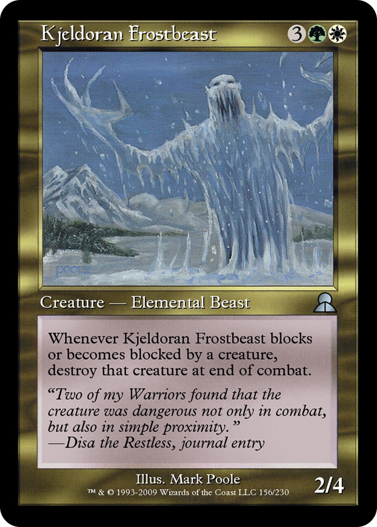 Kjeldoran Frostbeast (ME3-156) [Masters Edition III] Foil