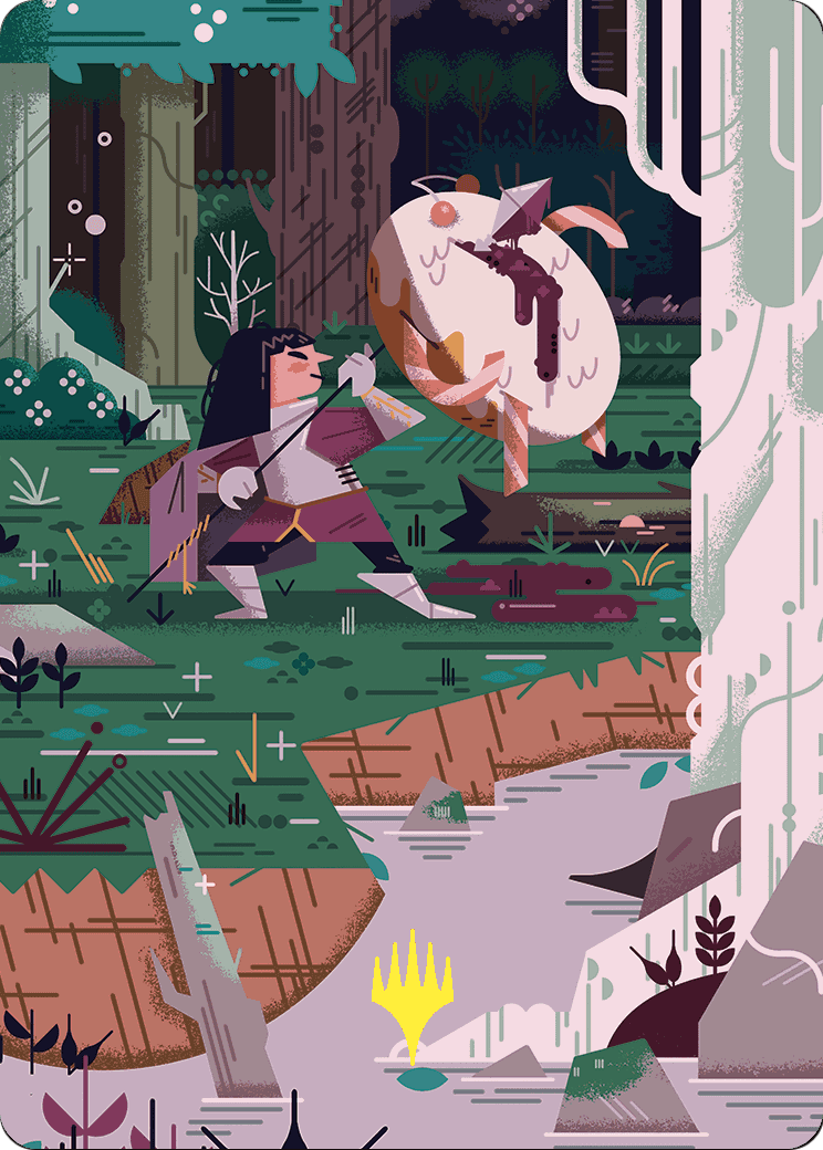 Stab Wound // Stab Wound (AWOE-069) (Borderless) [Wilds of Eldraine Art Series] Foil