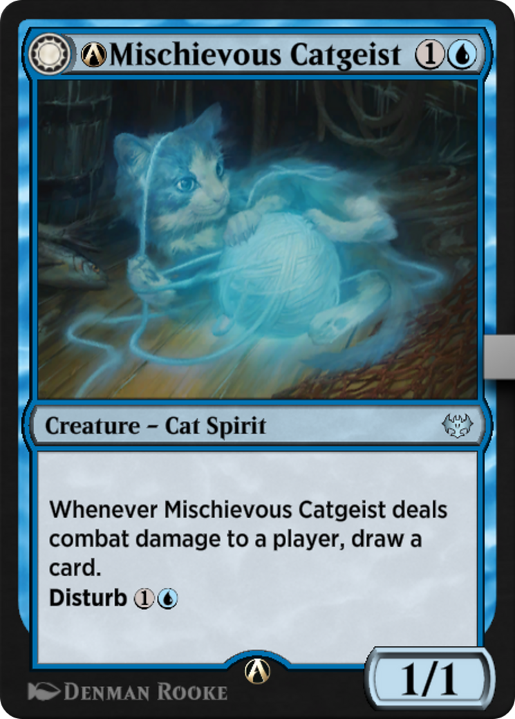 A-Mischievous Catgeist // A-Catlike Curiosity (VOW-A-69) [Innistrad: Crimson Vow]