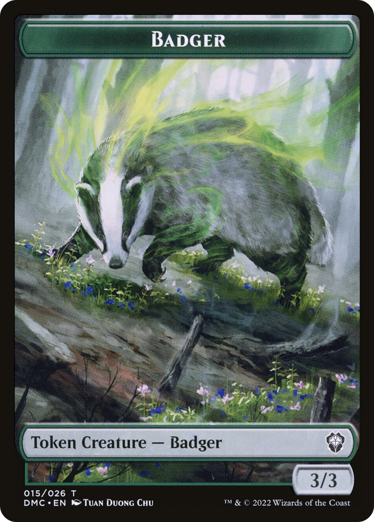 Badger (TDMU-015) [Dominaria United Tokens] Foil