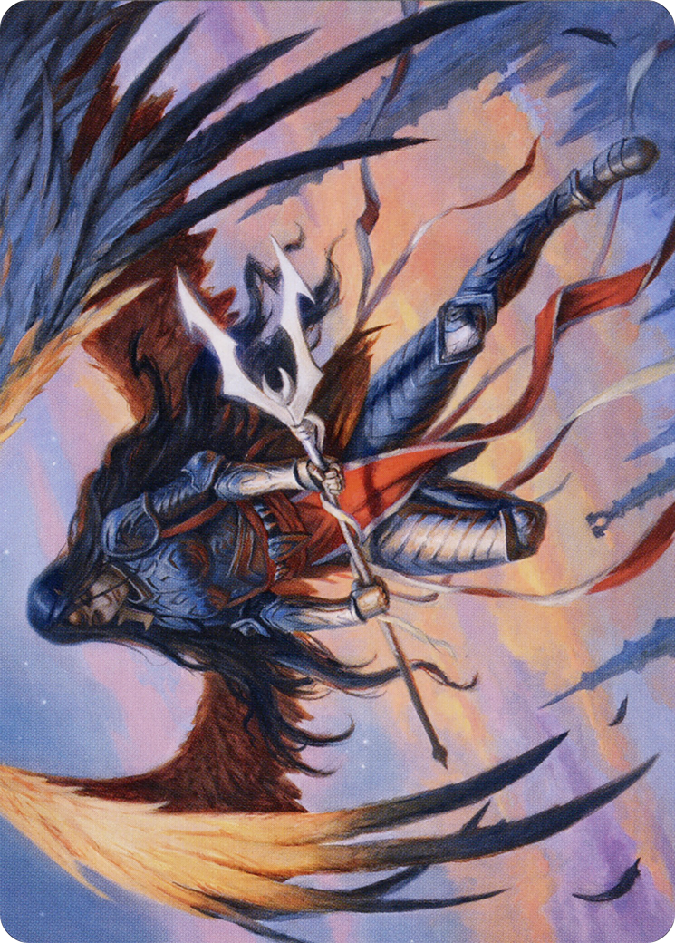 Liesa, Forgotten Archangel // Liesa, Forgotten Archangel (AMID-063) (Borderless) [Midnight Hunt Art Series]