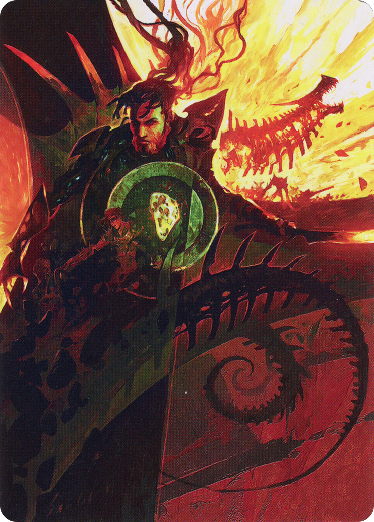 Mishra's Command // Mishra's Command (ABRO-033) (Borderless) [The Brothers' War Art Series] Foil