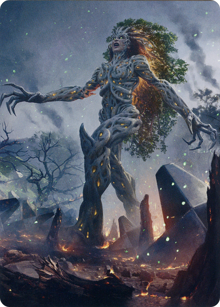 Titania, Gaea Incarnate // Titania, Gaea Incarnate (ABRO-027) (Borderless) [The Brothers' War Art Series] Foil