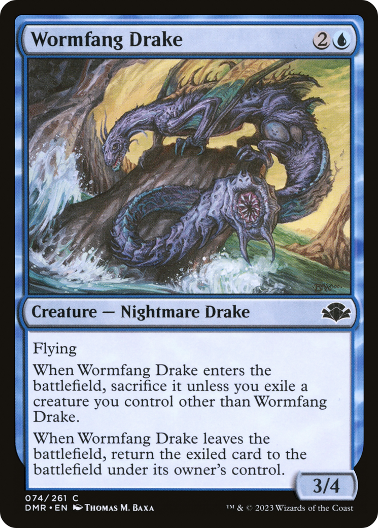 Wormfang Drake (DMR-074) [Dominaria Remastered]
