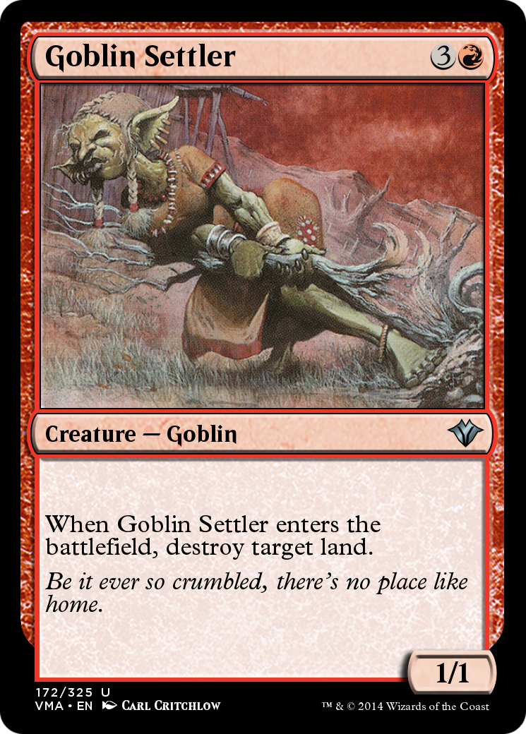 Goblin Settler (VMA-172) [Vintage Masters]