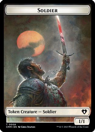 Soldier // Ogre Double-Sided Token (CMM-9 // 28) [Commander Masters]