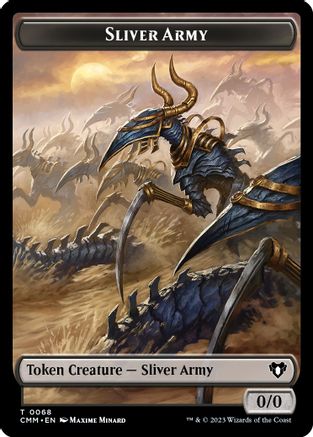 Sliver Army // Sliver Double-Sided Token (CMM-68 // 57) [Commander Masters]