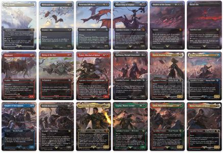 Battle of the Pelennor Fields Scene [Set of 18] (LTR-420-437) [The Lord of the Rings: Tales of Middle-earth] Foil