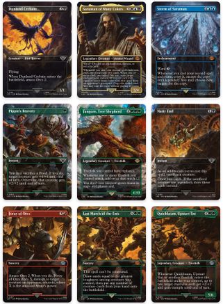 Isengard Destroyed Scene [Set of 9] (LTR-411-419) [The Lord of the Rings: Tales of Middle-earth]