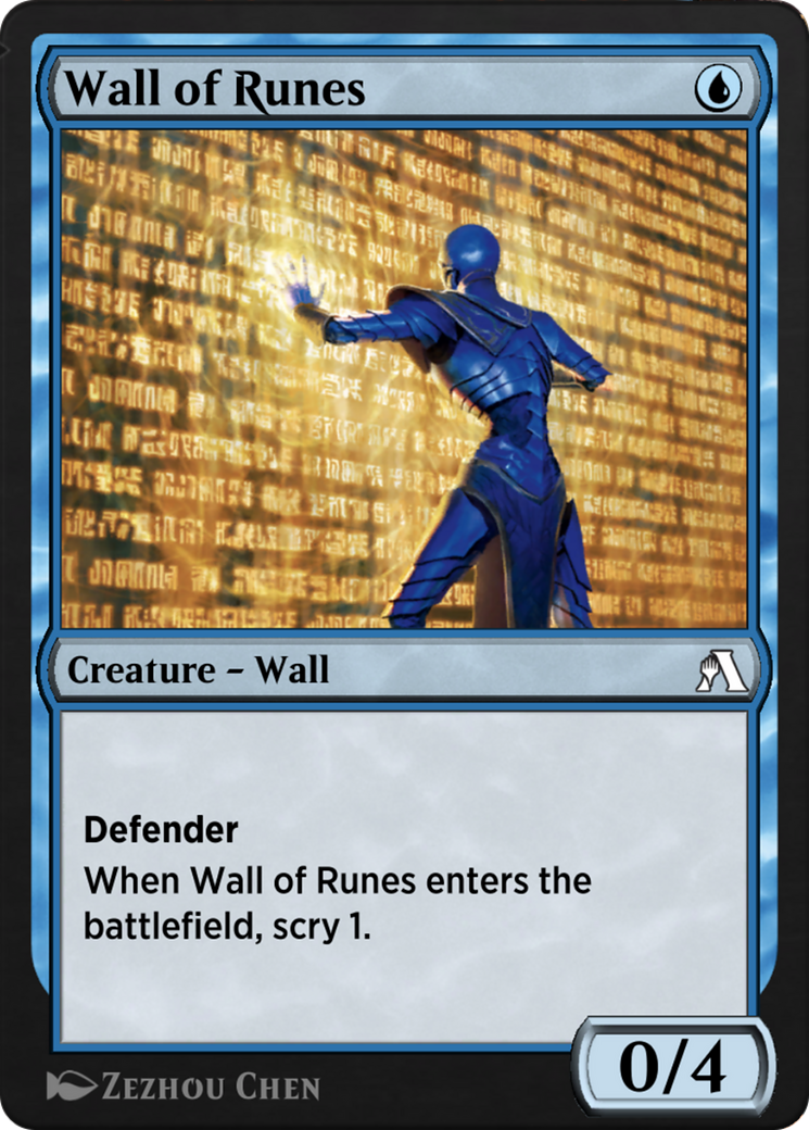 Wall of Runes (ANB-037) [Arena Beginner Set]