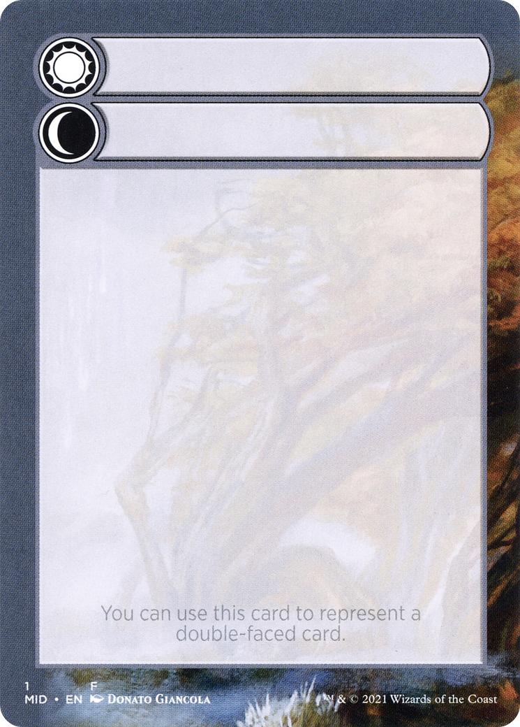 Double-Faced Substitute Card (SMID-001) (Borderless) [Innistrad: Midnight Hunt Substitute Cards]