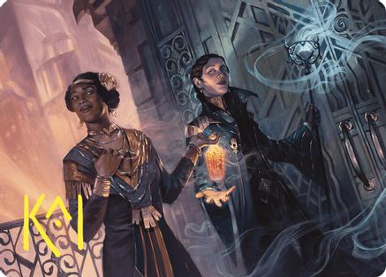Bribery Art Card (Gold-Stamped Signature) (ASCMM-006) [Art Series: Commander Masters]