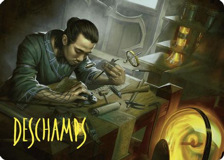 Renowned Weaponsmith Art Card (Gold-Stamped Signature) (ASCMM-010) [Art Series: Commander Masters]