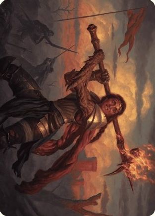 Imodane, the Pyrohammer Art Card (ASWOE-018) [Art Series: Wilds of Eldraine]