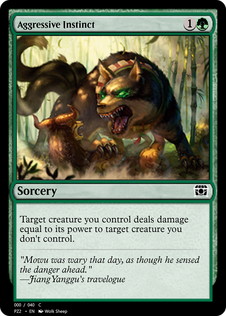 Aggressive Instinct (PZ2-70855) [Treasure Chest] Foil