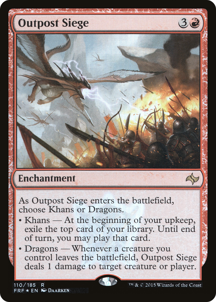 Outpost Siege (FRF-110★) [Fate Reforged] Foil