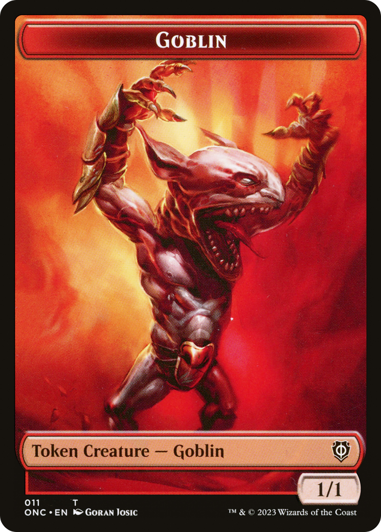 Goblin (TONC-011) [Phyrexia: All Will Be One Commander Tokens]