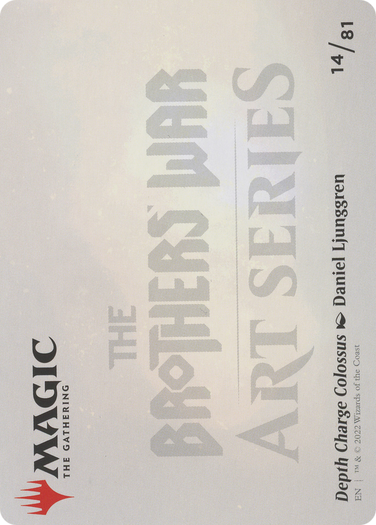 Depth Charge Colossus // Depth Charge Colossus (ABRO-014) (Borderless) [The Brothers' War Art Series] Foil