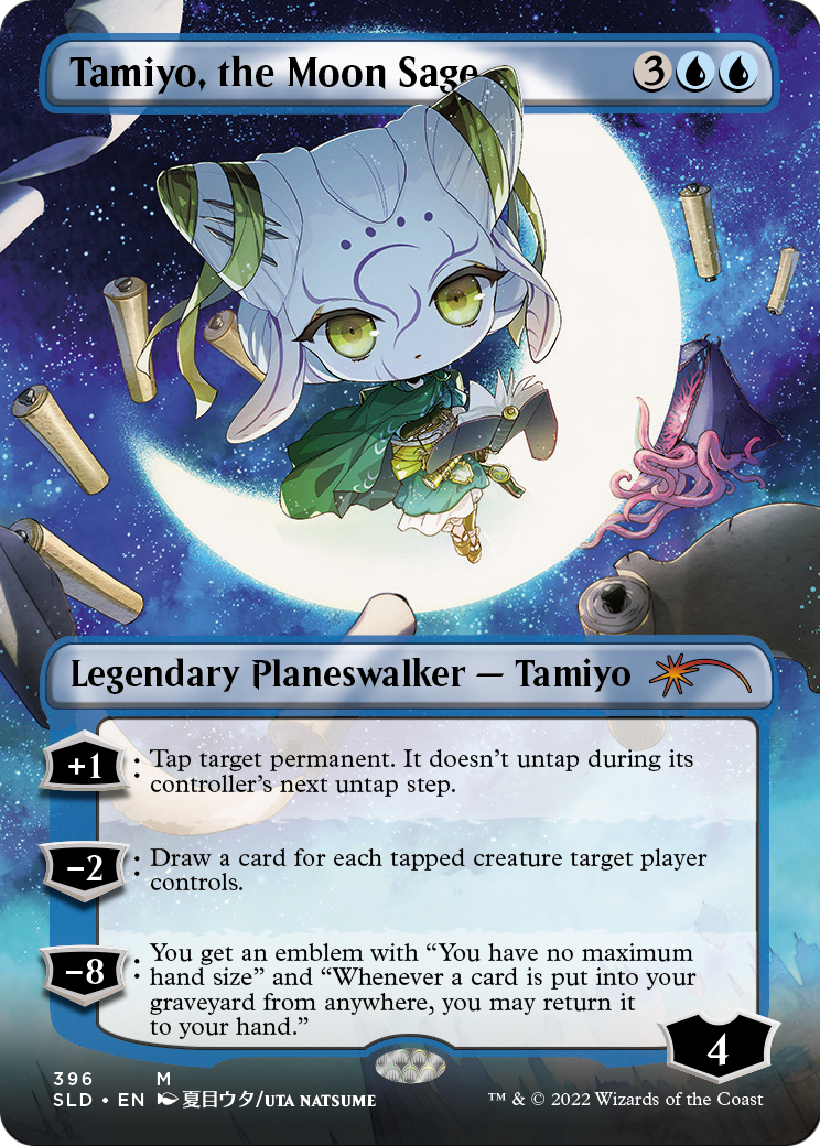 Tamiyo, la sage lunaire (Sans bordure) [Secret Lair Drop Series]