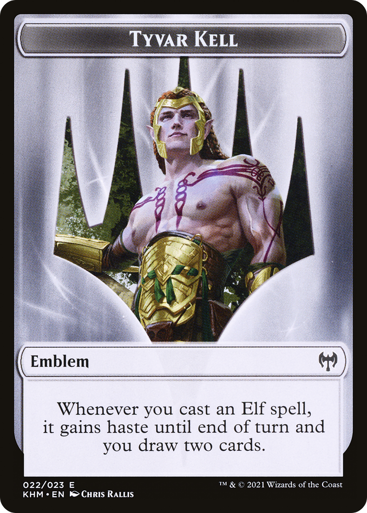 Tyvar Kell Emblem (TKHM-022) [Kaldheim Tokens] Foil