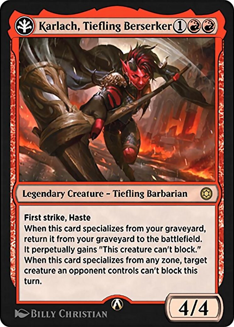 Karlach, Tiefling Berserker (HBG-14R) [Alchemy Horizons: Baldur's Gate]