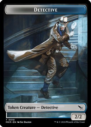 Detective // Merfolk Double-Sided Token (MKM-10 // 3) [Murders at Karlov Manor] Foil