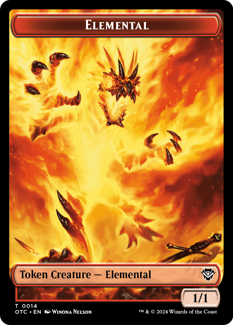 Elemental (TOTC-014) [Outlaws of Thunder Junction Commander Tokens] Foil