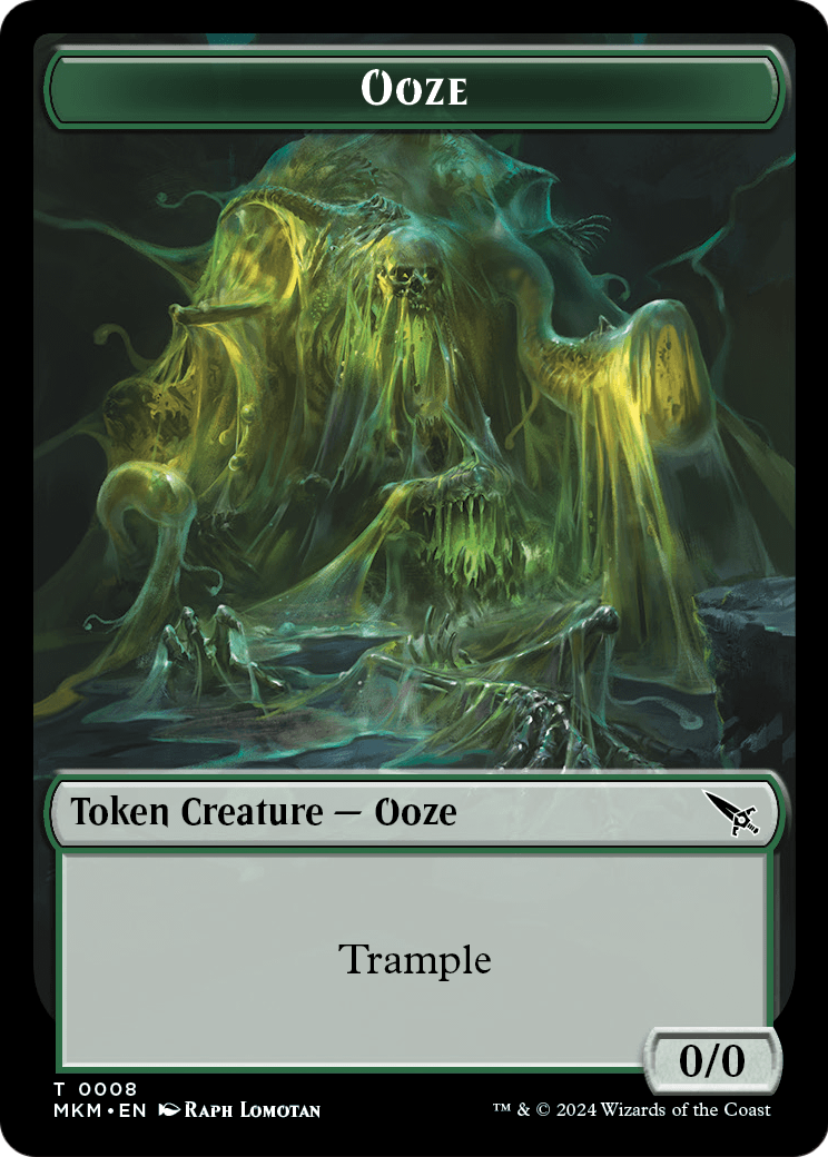 Ooze (TMKM-008) [Murders at Karlov Manor Tokens]