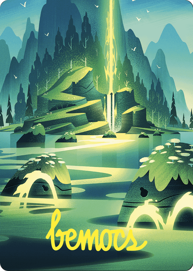 Leyline of Abundance // Leyline of Abundance (AWOE-073) (Borderless) [Wilds of Eldraine Art Series] Foil