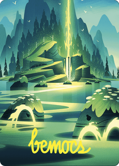 Leyline of Abundance // Leyline of Abundance (AWOE-073) (Borderless) [Wilds of Eldraine Art Series]