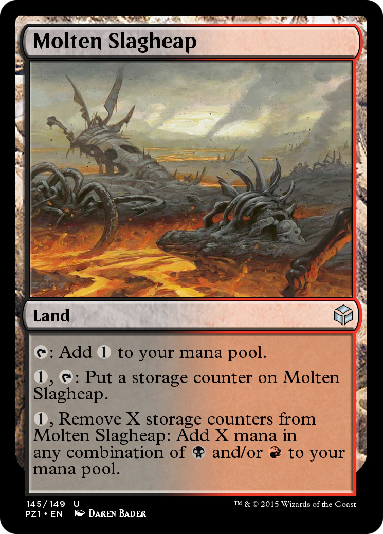 Molten Slagheap (PZ1-145) [Legendary Cube Prize Pack] Foil