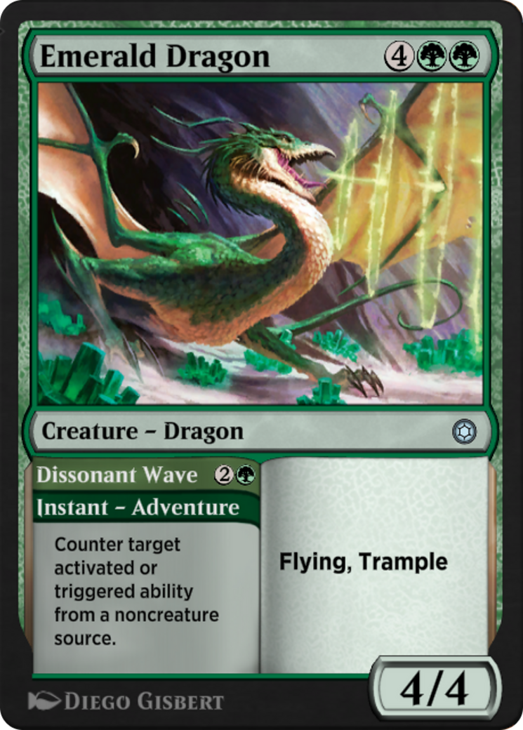 Emerald Dragon // Dissonant Wave (HBG-210) [Alchemy Horizons: Baldur's Gate]