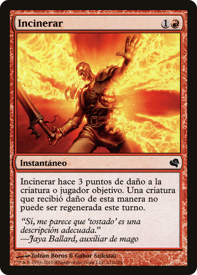 Incinerate (Spanish) - "Incinerar" (PS11-112) [Salvat 2011]
