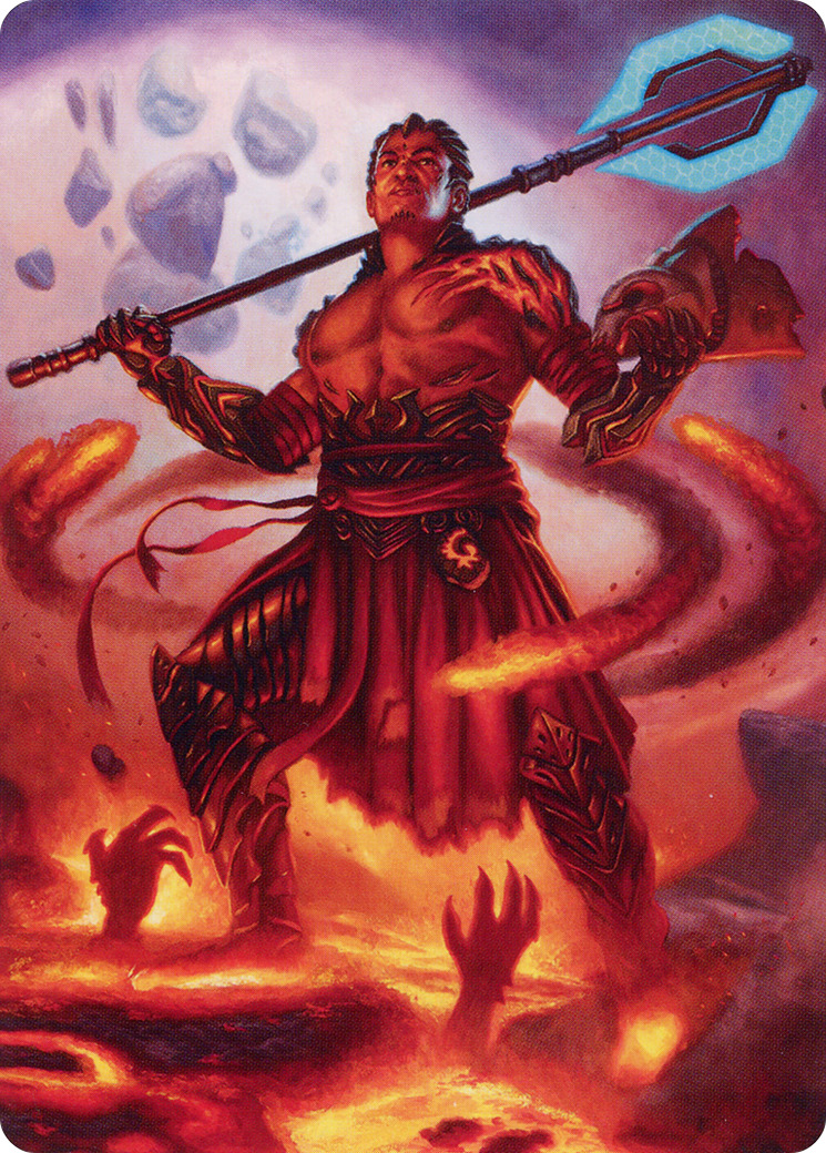 Koth, Fire of Resistance // Koth, Fire of Resistance (AONE-031) (Borderless) [Phyrexia: All Will Be One Art Series]